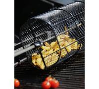 Premium BBQ Grillkorb - Grillkorb für Drehspieß - Grillrost schwarz - Grillkorb 42 x 21 x 14,5 cm - Convient à toutes les brochettes de barbecue courantes jusqu'à Ø 15 mm