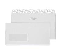 Premium Business DL 110 x 220 mm avec patte autocollante et fenêtre enveloppe - Parent Lot de 50 High White Wove