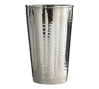 Premium Housewares Gobelet Effet martelé Finition Nickel Argenté 13 x 8 x 8 cm