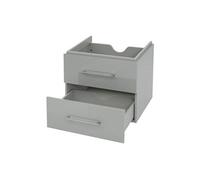 Mendler Meuble sous-lavabo HWC-D16 60 cm brillant gris