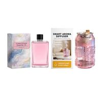 Premium Modern, Distributeur de parfum d'ambiance multi-usages, rechargeable avec système de mèche à haut débit, évaporateur cylindrique universel, désodorisant pour lieu de travail avec design