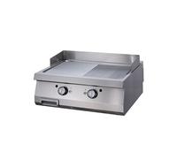 Premium Plaque de Gril Chrome Demi Rainuré Prof. 90 cm Gaz