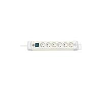 premium plus bloc multiprise blanc 6 prises 3m avec interrupteur 1390221066