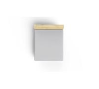 Premium Ranforce Drap-Housse Double Petit (DE) - 100% Coton, 130 x 190 + 30 cm, 155 Fils, Gris, Doux, Durable et Lavable en Machine à 30°C