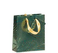 Premium sac petit géo or/vert 12x4,5x13,5 cm - Vert