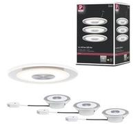 Paulmann Luminaire encastrable Whirl 92907 jeu de 3 LED intégrées 4.9 W aluminium brossé satiné