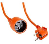 PremiumCord Rallonge 230V 40 m, avec Sécurité Enfant, Câble d'alimentation, Câble Secteur, Rallonge Schuko, Prise à Fiche Type F, Couleur Orange