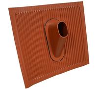 PremiumX Couverture de toit Tuiles Aluminium Rouge Panneau pour Sat Mât Support de chevron