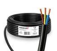PremiumX Flexible H05VV-F 3x0,75 mm² 10 mètres de câble de raccordement flexible en PVC