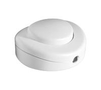 PRENDELUZ Interrupteur à pied de pression blanc 2 A 250 V 65 x 25 mm