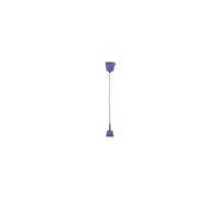 PRENDELUZ Monture E27 en cordon Lila, douille pour ampoules, idéale pour les lampes décoratives et les projets d'éclairage créatifs.