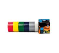 PRENDELUZ Ruban adhésif noir 50 mm x 30 m tissu renforcé adhésif en caoutchouc synthétique résistant à l'eau et à l'humidité multi-usages pour réparations et bricolage