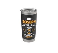 Prénom humour joseph ne vieillit pas drole rigolo joseph Gobelet isotherme en acier inoxydable double paroi