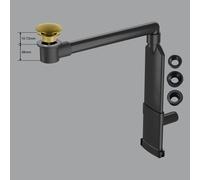 preotec Siphon gain de place de meuble pour vasque/lavabo et plan de toilette de jusqu’à 1 cm,, PR2000+PR2400GB#NEW,