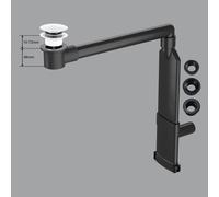 preotec Siphon gain de place de meuble pour vasque/lavabo et plan de toilette de jusqu’à 1 cm,, PR2000+PR2200WG#NEW,