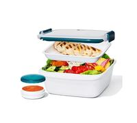 PREP&GO Boite alimentaire Lunch box 2 compartiments à étage OXO 1.5 L