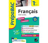 Prépabac Français 1re technologique - Bac de français 2024 (écrit & oral): avec les oeuvres au programme 2023-2024