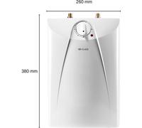 Préparateur d'eau chaude sans pression sous évier Clage S 5-U Petit préparateur d'eau chaude 5L 2 kW 230 V