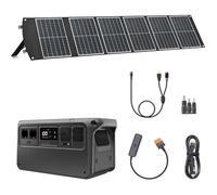 （Préparer soi-même l'adaptateur MPPT）DJI Power 1000 V2 Station portable 1024Wh, avec 1 solaire pliable 100 W, 1 femelle DC5521 femelle vers Anderson 30 A/XT60 femelle, 1 CC 3 en 1, 1 SDC 12 V/24 V.