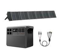（Préparer soi-même l'adaptateur MPPT）DJI Power 2000, station électrique portable 3000W, avec 1 panneau solaire pliable de 200 W, générateur électrique pour camping, maison, camping-car.