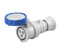 Presa Mobile Dritta IP69 2P+T 16A 200-250V 50/60Hz Blu Cablaggio A Vite