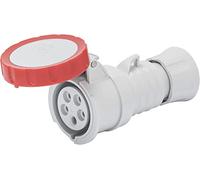 Presa Mobile Dritta IP69 3P+T 16A 380-415V 50/60Hz Rosso Cablaggio A Vite