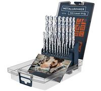Presch Jeu de 19 Forets à Métaux HSS Cobalt - Forets Acier Inox - Mèches HSS Haut de Gamme pour Métal, Acier, Fonte, etc. - Mèches Inox Pros HSS CO Professionnel - Ø 1-10mm