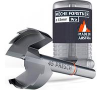 Presch Mèche Forstner Ø 45mm - Mèches à bois ultra tranchantes et durables - Pointe de centrage de haute précision pour des trous ronds parfaits