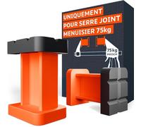 Presch Mors d'extension 2 pcs - Pour le serre-joint Presch d’une force de serrage de 75 kg - Avec structure en grille pour un maintien ferme - Performance durable grâce à un matériau en fibre de verre
