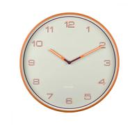 Present time horloge murale - Orange