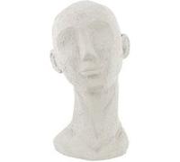 Statue visage en polyrésine - H.28,4 cm - Ivoire