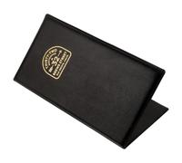 Présentateur de L'addition Restaurant en Cuir Noir, Porte-carte | Couvercle Rigide, Clip Robuste, Coins Arrondis, Finition Mate Anti-traces, pour Café et Fine Dining
