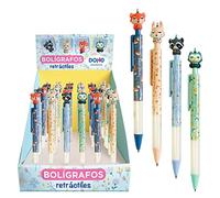 Présentoir 36 stylos rétractables Forest Elves - 4 modèles
