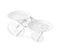 Présentoir à cupcakes à étages, élégant plateau creux à 2 couches | Plateau de service pour apéritif, chocolat, bonbons, pâtisserie, muffin, fête d'anniversaire, mariage, thé de l'après-midi