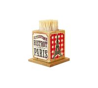 Présentoir à cure-dents Authentique - En bois - 6 x 6 x 6 cm