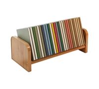 Présentoir à disques vinyles en bois pour documents | Support de rangement pour disques vinyles pour bureau, dossiers, livres, plateau de table, bibliothèque, maison