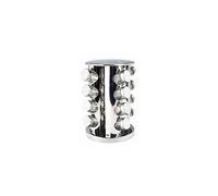 - Présentoir à Epices 16 Pots "Inox" 28cm Argent