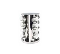 Paris Prix Présentoir à épices rotatif 16 pots – acier inoxydable argent