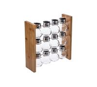 - Présentoir à Epices Bambou Wall 12 Pots Naturel