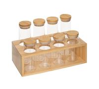 Présentoir à Épices en Bambou "8 Pots" 22cm Naturel