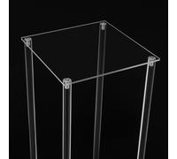 Présentoir à fleurs en acrylique - Jeu de 10 colonnes - Rectangulaire - Charge env. 8 kg - Pour mariage & décoration d'événement - Support de vase