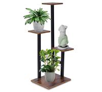Présentoir à fleurs métal 4 étages 84cm étagère plantes jardin design