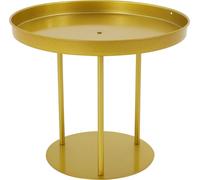 Présentoir à fleurs - Modèle rond - Grand - Lot de 10 - Acier inoxydable - Capacité de charge 15 kg - Jaune