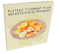 Présentoir À Fromages Plateau Tournant En Verre Motif Original Vendu Dans Son Coffret Cadeau Très Joli Design Elegant Pratique Pour Servir Le Fromage Mise En Bouche Toast Apéritif Modèle Rotatif