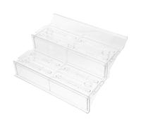 Présentoir à Fruits et Légumes à 2 Niveaux en Plastique Transparent | Conception à Gradins, pour Vitrines Réfrigérées, Met en Valeur les Produits, Accès Client Facile