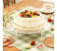 Présentoir à gâteau rond en acrylique, présentoir à desserts pour fête/anniversaire, étagère d'affichage en cristal transparent L,M,S,1 ENSEMBLE = 3 PIÈCESPMMA
