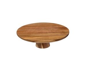 - Présentoir à Gâteaux en Bois "Acacia" 28cm Marron