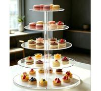 Présentoir à gâteaux multi-étages, présentoir à desserts rond, présentoir à cupcakes, support pour bâtons de gâteau, matériau acrylique, ustensiles de cuisson et de pâtisserie, moule de cuisson pour g
