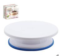 Présentoir à gâteaux, plateau tournant de 28 cm, plateau tournant pour gâteaux à rotation fluide, base rotative pour gâteaux