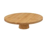 Présentoir à Gâteaux Rond Bambou 28cm Beige
